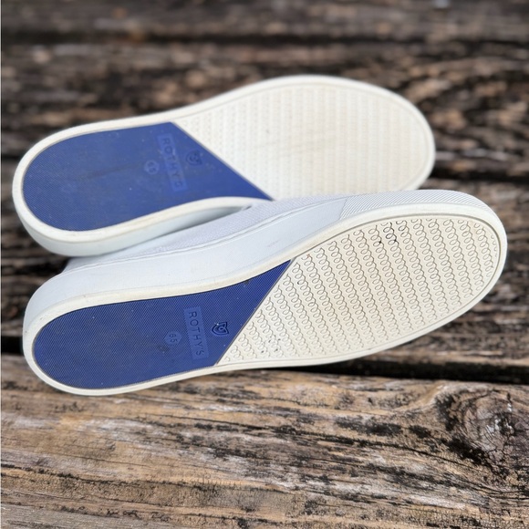 Rothy's The Original Slip On Women’s Bright White Size 6.5 Knit Sneaker M2 - Picture 9 of 15